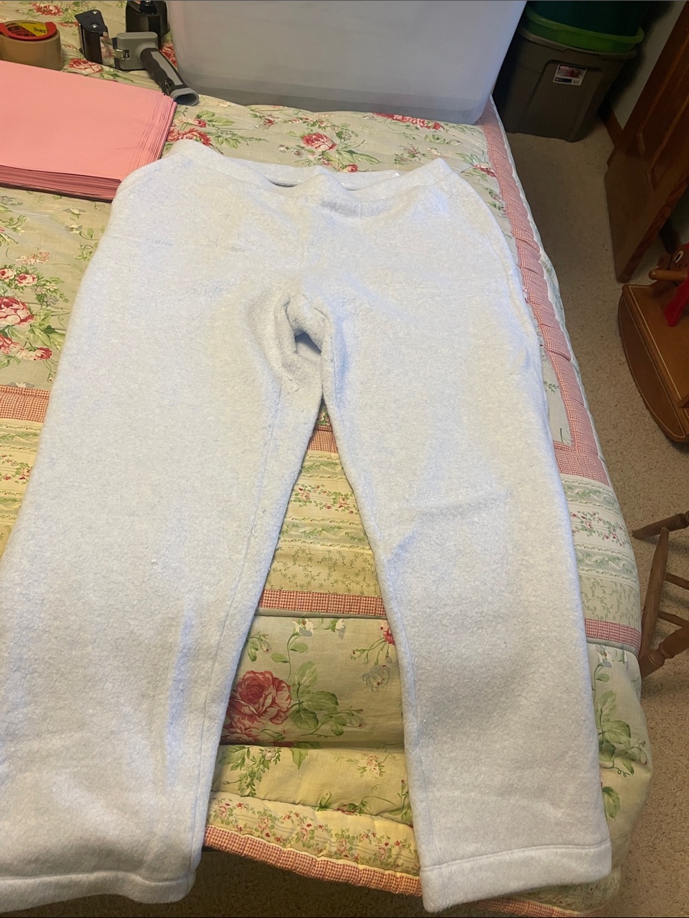 Women’s Light Blue Cozy Fleece Bottoms